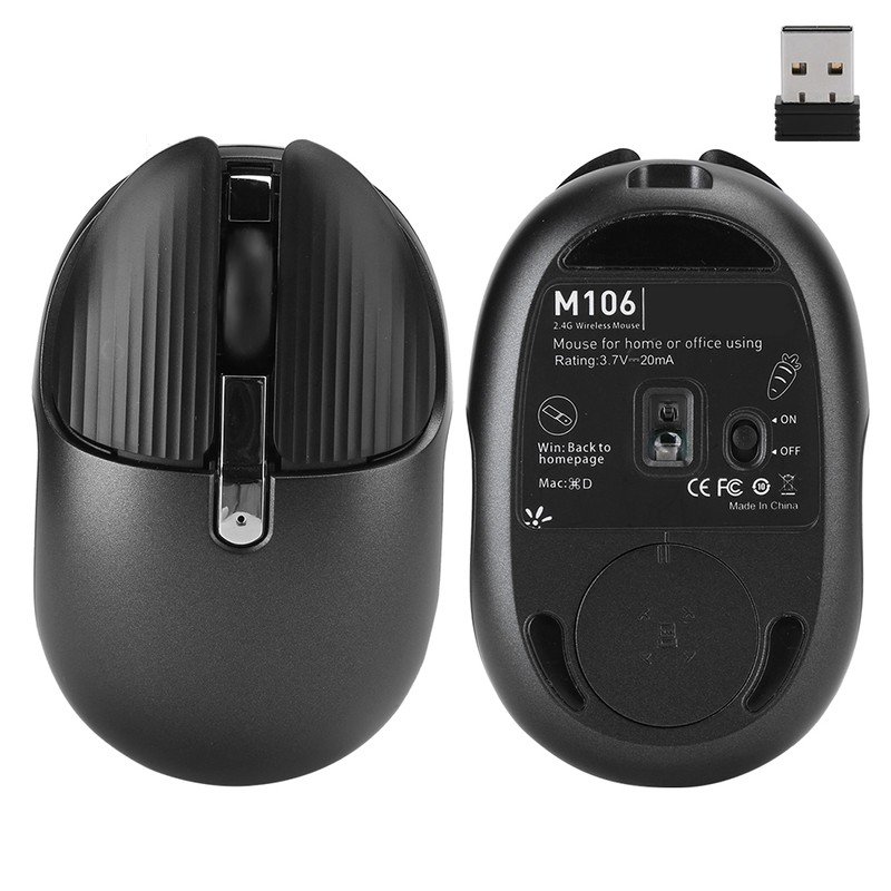 HXSJ M106 2.4G Wireless Mouse Rechargeable Silent Mute Mice USB