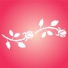 Rose Buds Stencil Reusable 24 x 11.5 cm