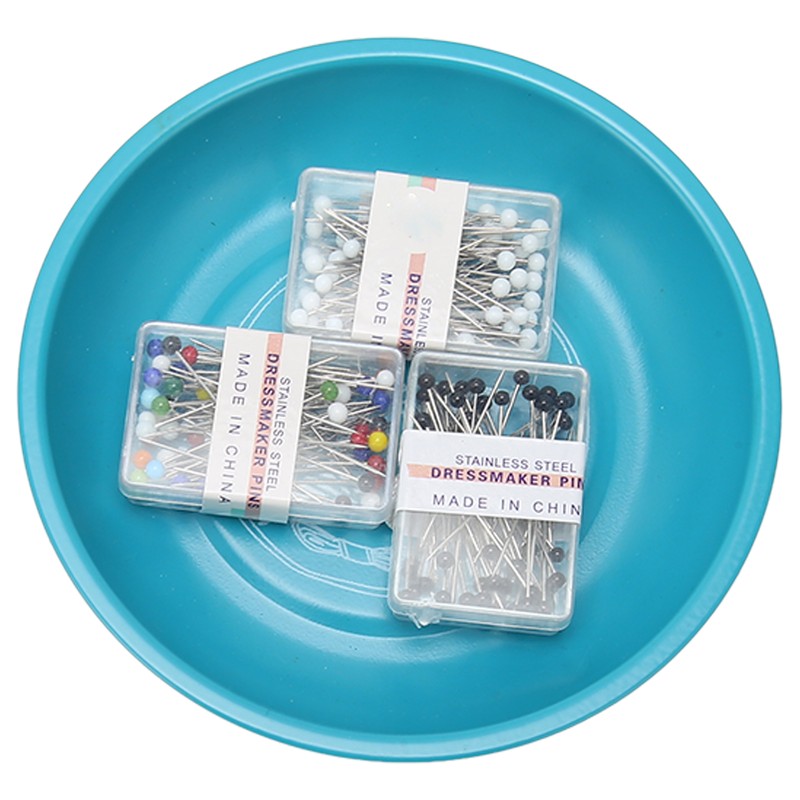 Magnetic Bowl Pin Dish with 150pcs Bead Needles Safe 430