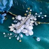 Handmade Pearl and Crystal Bridal Hairpins, Rhinestone Hair Clips for