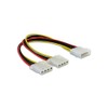 DELOCK Y- cable Power Supply> 2x 4pin Molex 82100
