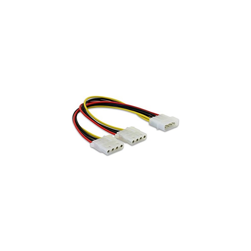DELOCK Y- cable Power Supply> 2x 4pin Molex 82100