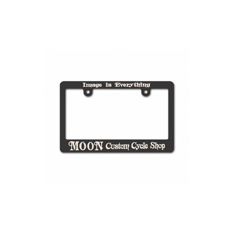 MOONEYES Image is Everything_NF-MG130MMCS-MON License Plate Frame for Motorcycles 4.8