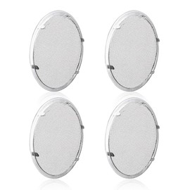 4 Inch, Round Open Screen Vent, Tab Style, Mill Finish, 4 Pack