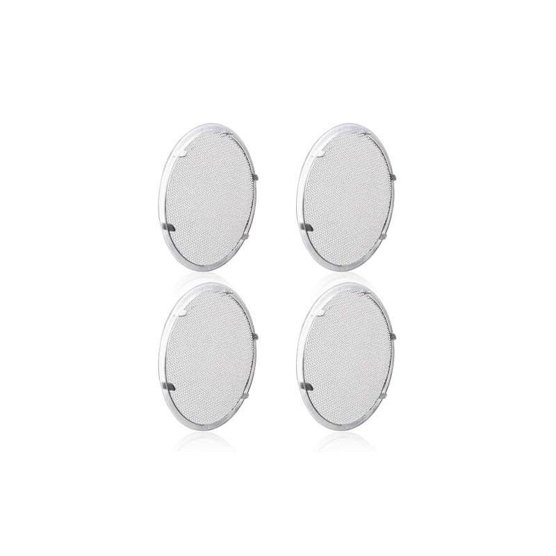4 Inch, Round Open Screen Vent, Tab Style, Mill Finish,