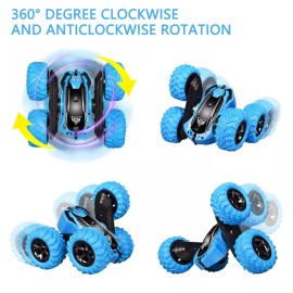 KKONES Remote Control car,2.4GHz Electric Race Stunt Car,Double Sided 360° Ro...