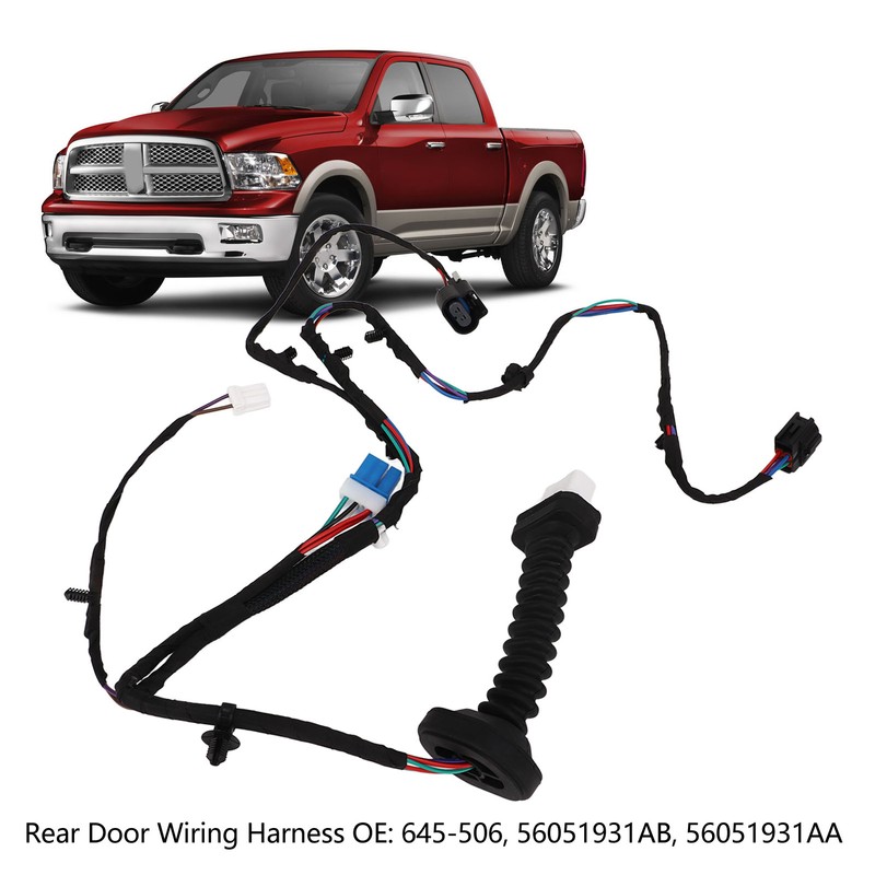 Rear Door Wiring Harness 645‑506 Stable Transmission Replacement for Dodge
