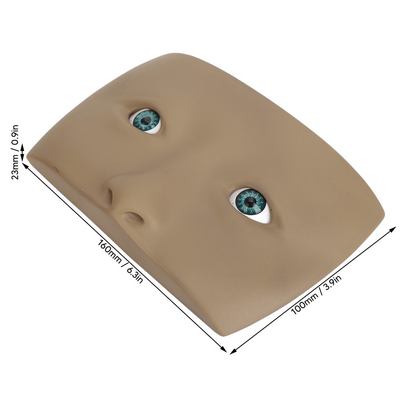 Makeup Practice Face Board 3D Realistic Eye Painting Practice Plastic