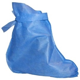 BOTA QUIRURGICA DESECHABLE NO ESTÉRIL SIN PLANTILLA CON CINTAS PARA SUJETAR, PAQUETE CON 25 PARES