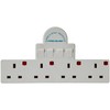 Pro-Elec 4 Gang Adaptor Switch, PL10031