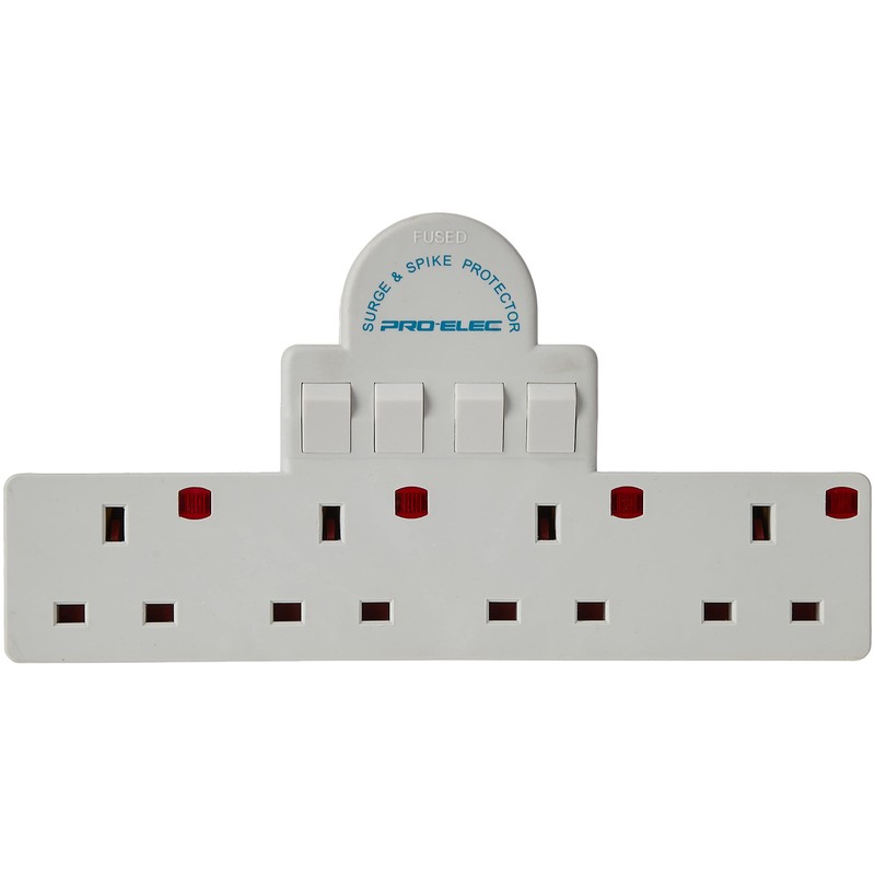 Pro-Elec 4 Gang Adaptor Switch, PL10031