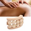 Wooden Massage Ball Roller with 10 Beads Deep Tissue Relief
