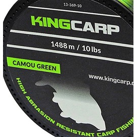 KING CARP - 1/4 lb Spools of CAMOU GREEN Bulk Extra Strong Monofilament Carp & Specimen Coarse Fishing Line - Breaking Strains (20lb) [13-369-20]