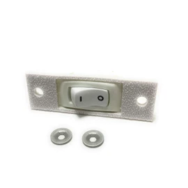 62946965 Replacement White Fan Rocker Switch Compatible With Whirlpool Jenn-Air Cooktops