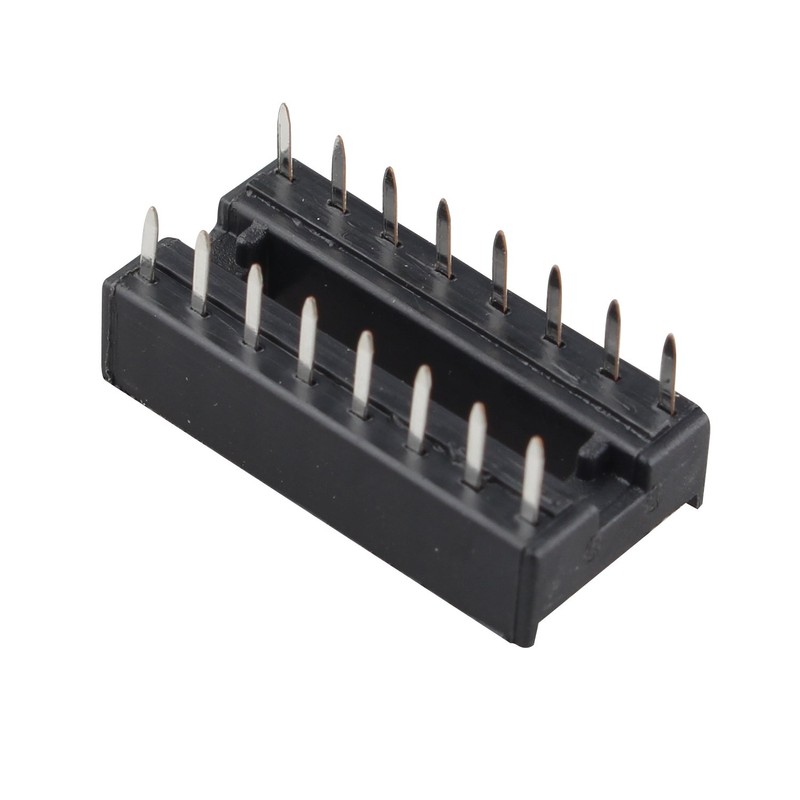 Futheda 10PCS 16 Pin 2.54mm Pitch DIP/DIL IC Sockets Solder
