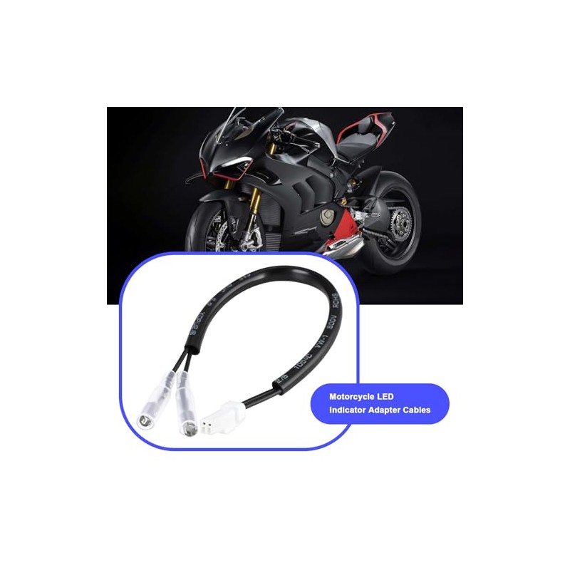 OTOTEC Pack of 4 Motorcycle LED Indicator Adapter Wiring Harness