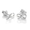 Sterling Silver Bow Stud Earrings