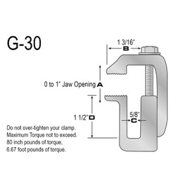 GCi STRONGER BY DESIGN G-30 Clamp for Truck Cap/Camper Shell. Made with 6000 Series Structural Aluminum to Ensure Quality and Strength. (2)