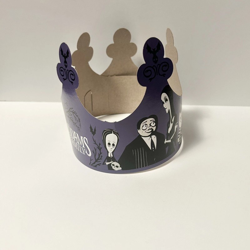 Burger King x Addams Family 2024 Collab Paper Crown Collectible
