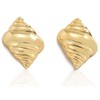 Julyls Gold Jellyfish Shell Earrings Conch Shell Earrings Trendy Summer
