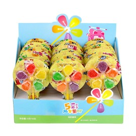 風車飴 30本セット 棒付きキャンディ お菓子 グミ ギフト 詰め合わせ -棒付き 飴 棒付き 御菓子 個包装 - 大容量 業務用 景品 パーティー 人気 ギフト ビッグシェアパック (風車グミ 30本セット)