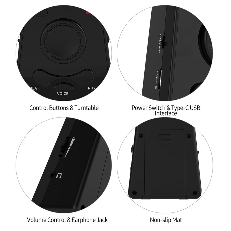 Electronic Digital Metronome with Timer Universal Electronic Metronome with Volume