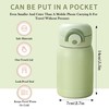 DDUP Small Water Bottle 350ml, Mini Lightweight Flask for Hot