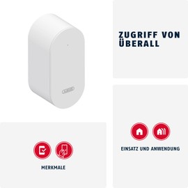 ABUS Bridge One - WiFi Bridge - Extension for ABUS One Products - Remote Control and Management of Permissions - Integration into Smart Home - Voice Control - White