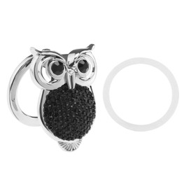 Create idea Car Ignition Button Cover Engine Start Stop Button Cover Start Stop Button Switch Cover for Auto Engine Start Stop Key Ignition Starter Knob Owl Black