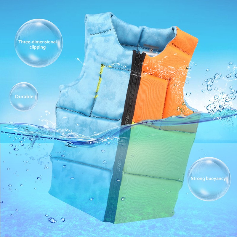 Portable Foldable Life Jacket Vest Accessory for Drifting Surfing Swimming