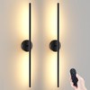 JOFIOS Battery Operated Wall Sconces Set of 2, 360°Rotation Wireless