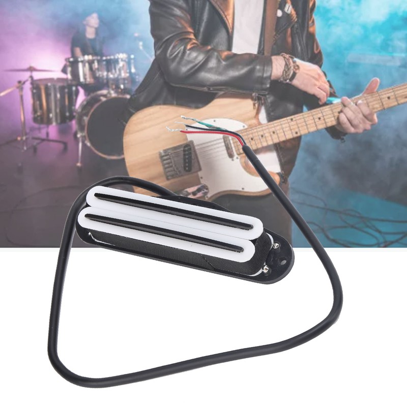 11K Dual Hot Rail Humbucker Pickup Ceramic Magnet ABS Electric