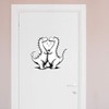 Extra Large 460mm 'Cute Dinosaurs in Love' Permanent Sticker Decal