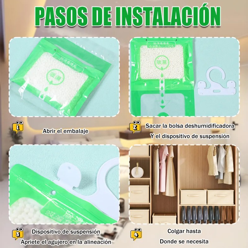 Blosas Para Absorber La Humedad Eliminador Olores Antimoho