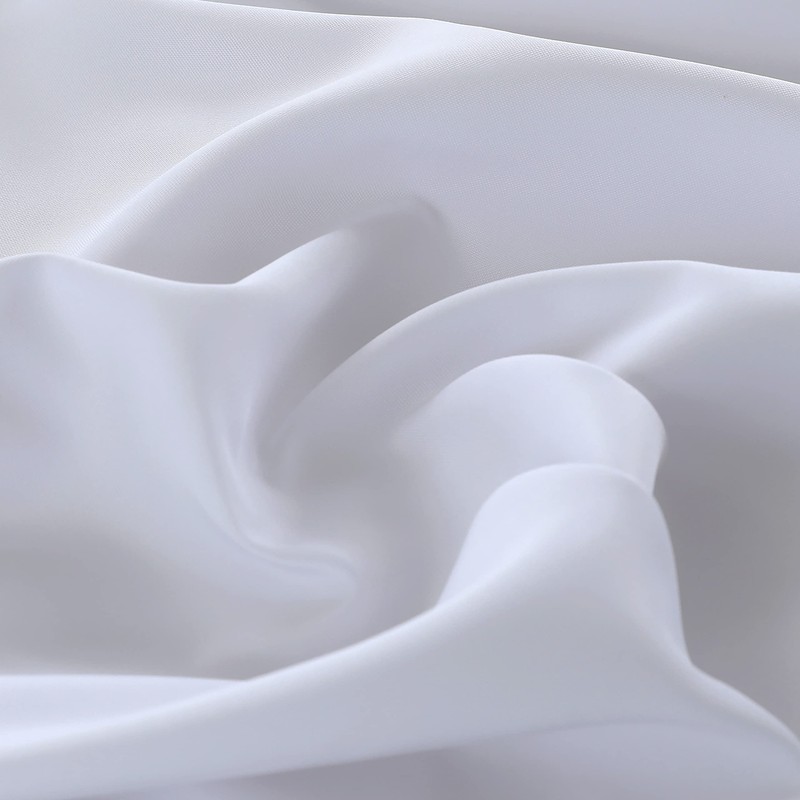 FOLINS&HOME 2 Pack White Round Tablecloth - 60 Inch Waterproof