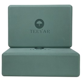 TEEYAR Yoga Block Set 2-Piece 3 Sizes 23 x 15 x 7.4/7.6cm (High Density) Also Larger 23 x 15 x 10cm (Medium Density) Total 30 Colors Beginner/Advanced Yoga Block 2-Year Warranty (Yoga block set