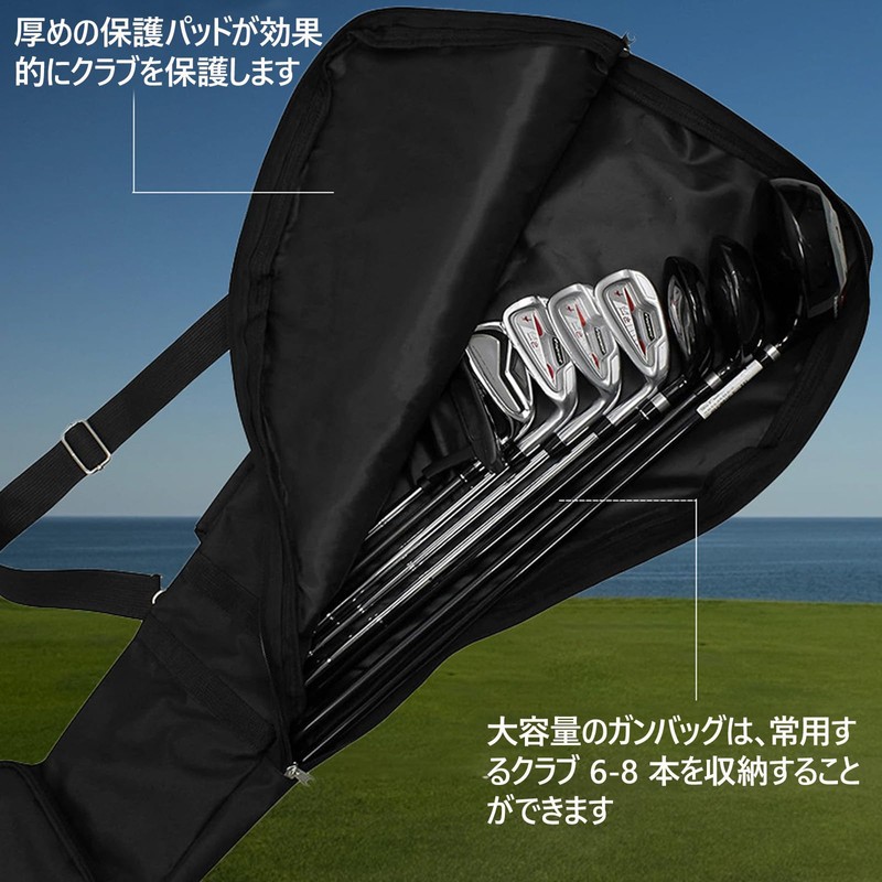 MUFUSHAN Golf Club Case, Large Capacity, Ultra Lightweight, Practice, Nylon,