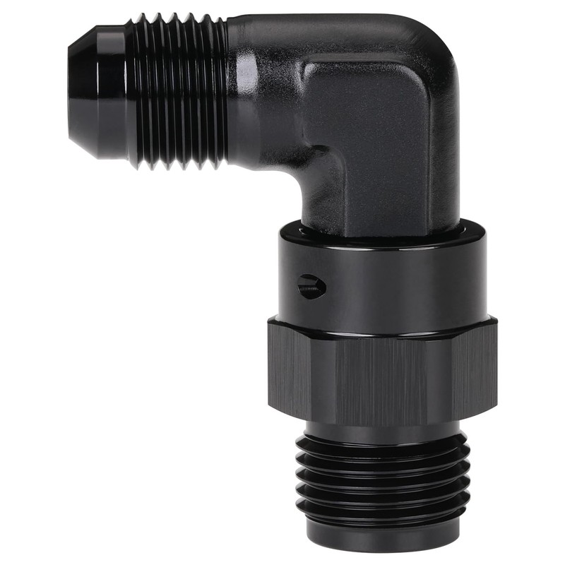Podavelle 6AN Male to 5/8-18 Inverted Flare 90 Degree Adapter