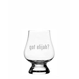 got elijah? Themed Etched 2.5oz Wee Whisky Glass Compatible With Glencairn Accessories