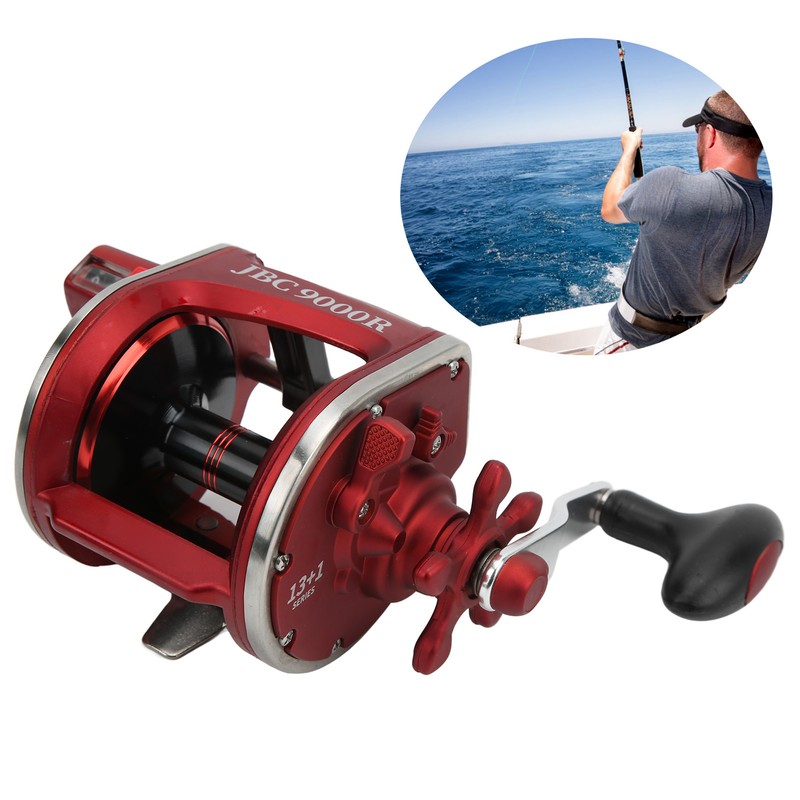 Fishing Reel 3.6:1 Ratio Drum Reel 7/14 Resistance with Line