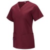 Ousafeve Women's V-Neck Scrub Top with 3 Pockets – Comfortable,