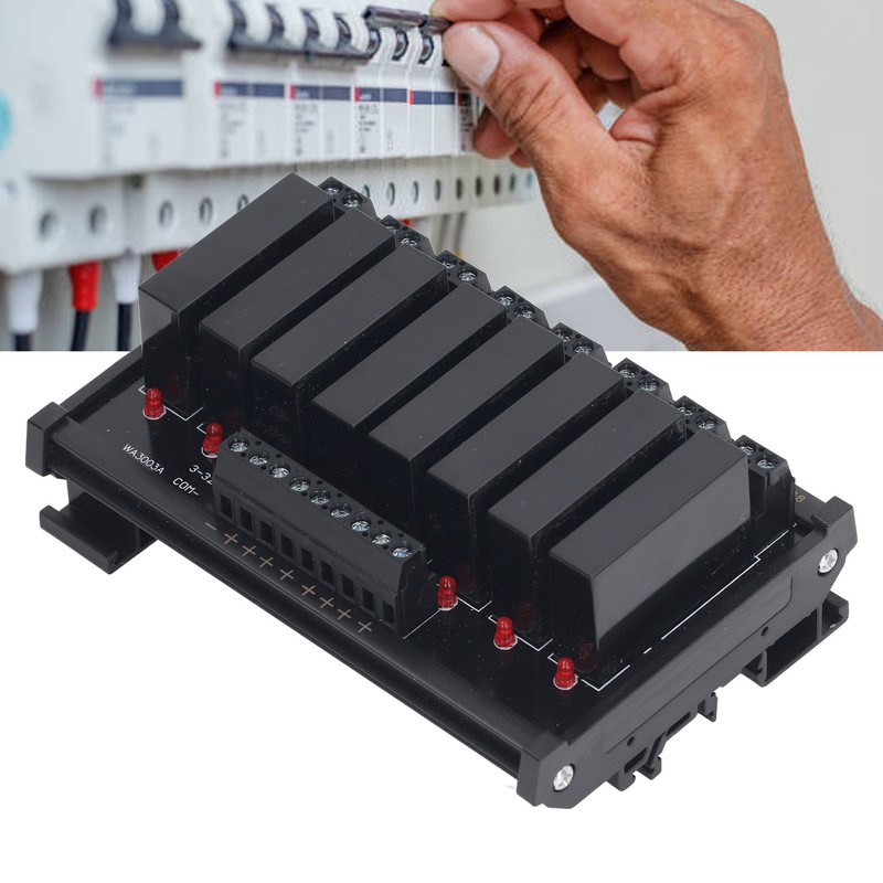 Solid State Relay Module DIN Rail Installation 8 Channel Solid