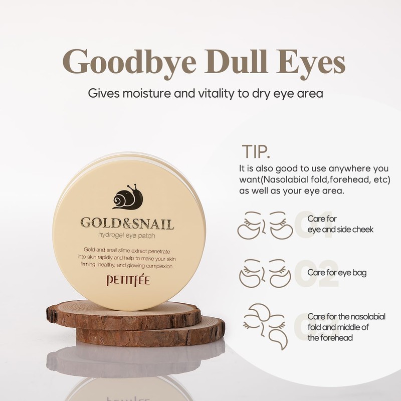 PETITFEE Gold and Snail Hydrogel Eye Patch