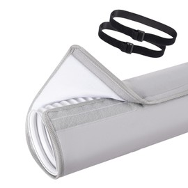 Little World Portable Air Conditioner Hose Wrap - AC Hose Duct Vent Cover Sleeve Insulated Cover, Universal Fit both 5 Inch and 5.9 Inch Diameter Exhaust Duct Vent Hoses Tube Grey