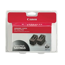 Canon PG-40 Black Twin Pack Compatible to iP2600, iP1800, iP1700, iP1600, MX310, and MX300