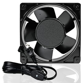 Firewood Racks&More Super Quiet Air Cooling Doorway Corner Fan | Room-to-Room Minuteman | Button Controller | Ideal for Mounting to Transfer Heat Quickly