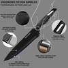 Knife Set,12-Piece Premium Kitchen Knife Set with Universal Knives Block,Anti-Rust