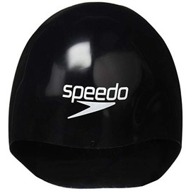 Speedo SE11922 Swim Cap, Fastskin3 Cap, Fastskin 3 Cap, Swimming, Unisex, Black/White, Medium