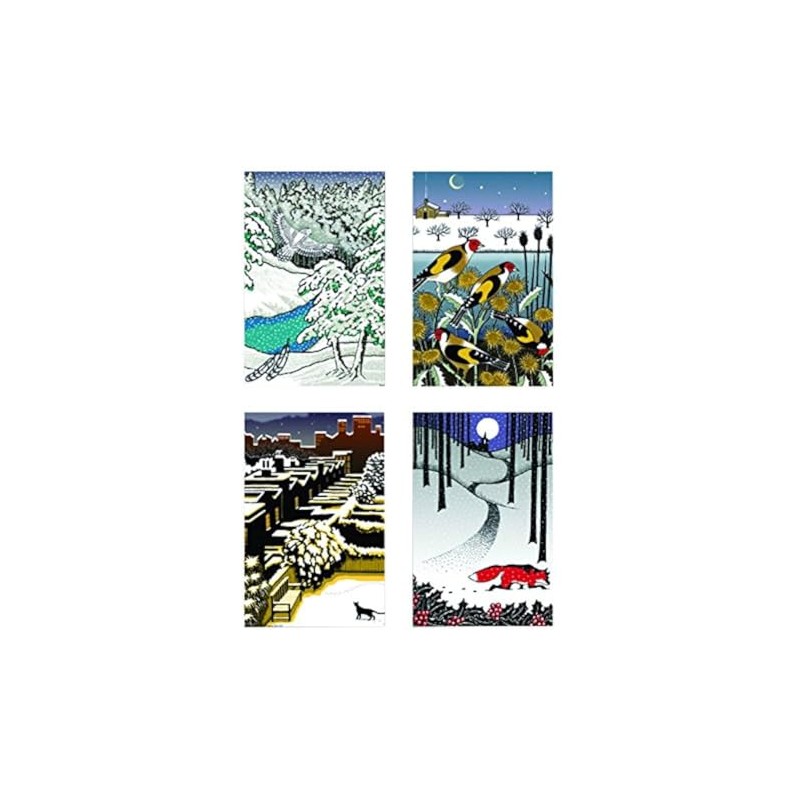 Museums & Galleries (MUT38) Snowy Night Tent Boxed Christmas Cards