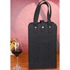 KICPUK Felt Wine Bag, black, Modern